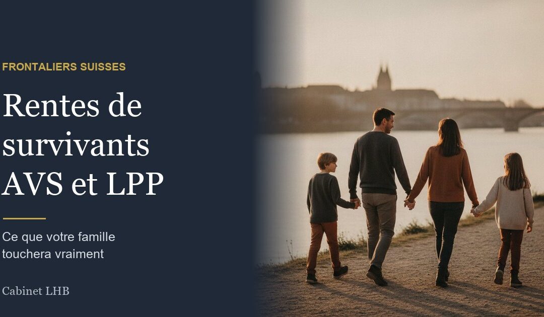 Rentes de survivants AVS et LPP : ce que votre famille touchera vraiment si vous décédez en frontalier